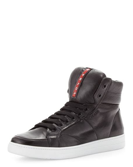 prada avenue sneaker|prada high top sneakers women's.